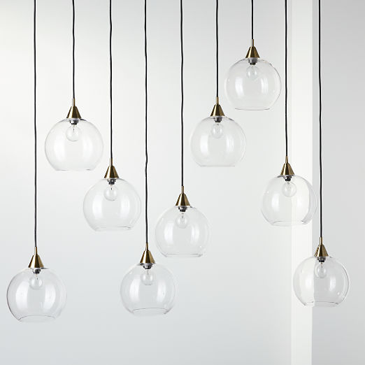 White Glass Ceiling Pendant Lamp Over Tableware Bars firefly 9 bulb brass pendant light