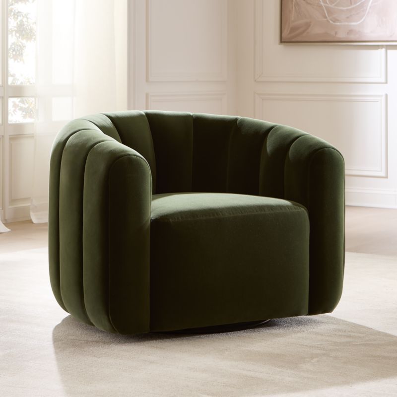 Fitz Swivel Chair Kanvas Ebony - image 9 of 11