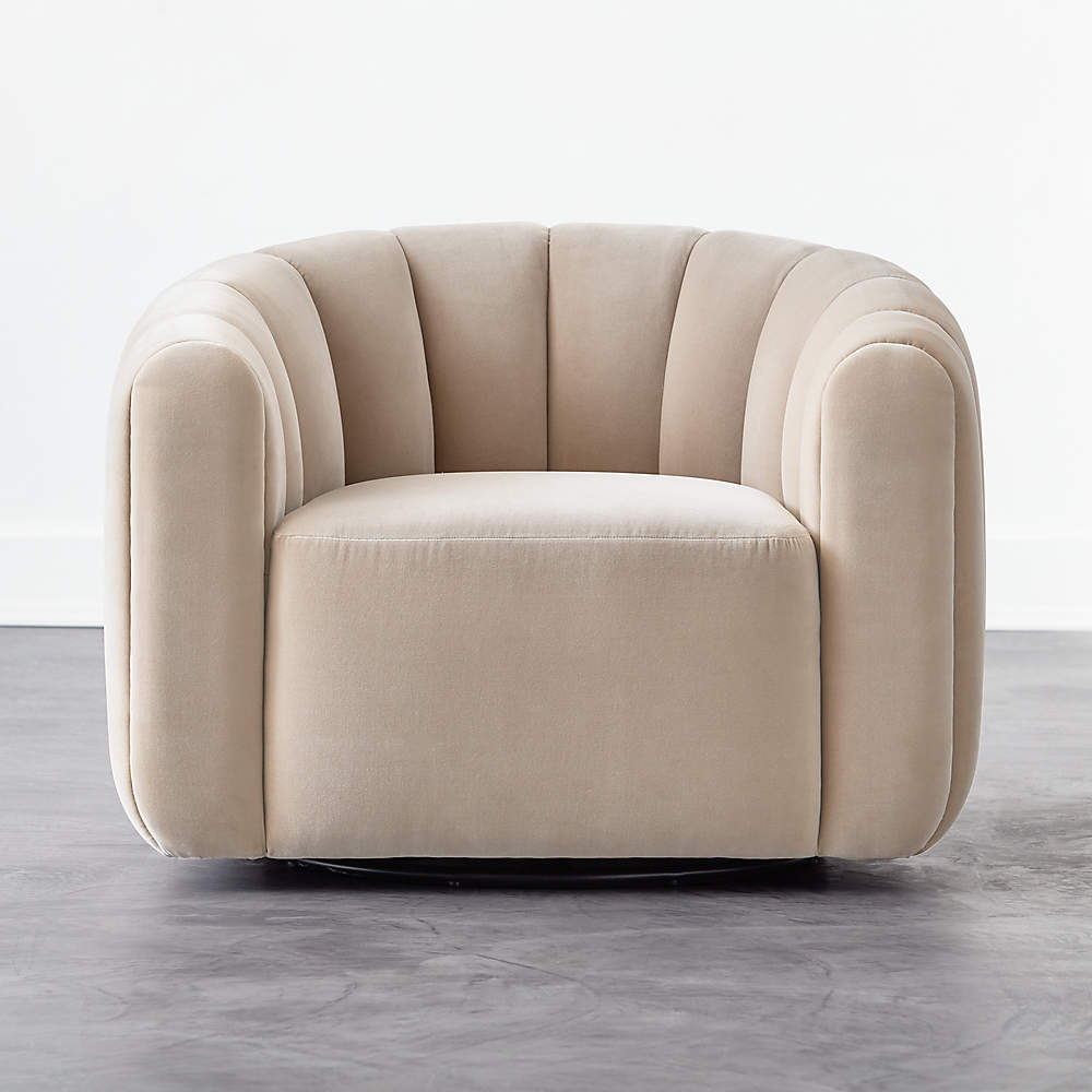 grey swivel chair