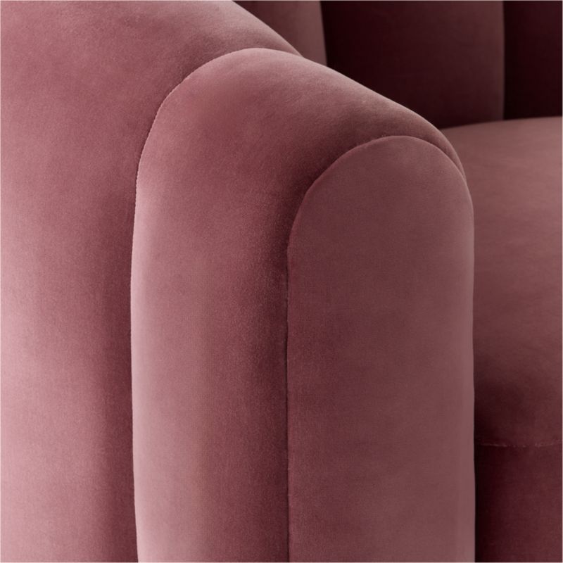 Fitz Rose Velvet Swivel Chair Set of 2 - image 6 of 7