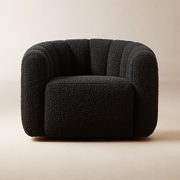 Modern Black Accent Chairs and Armchairs Velvet Boucle and Leather CB2 Canada
