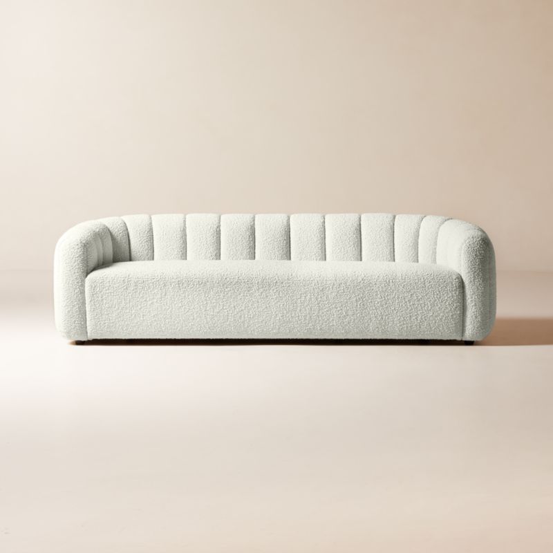 Fitz 98" Channeled Sofa Lisbon Wedgewood - image 2 of 8