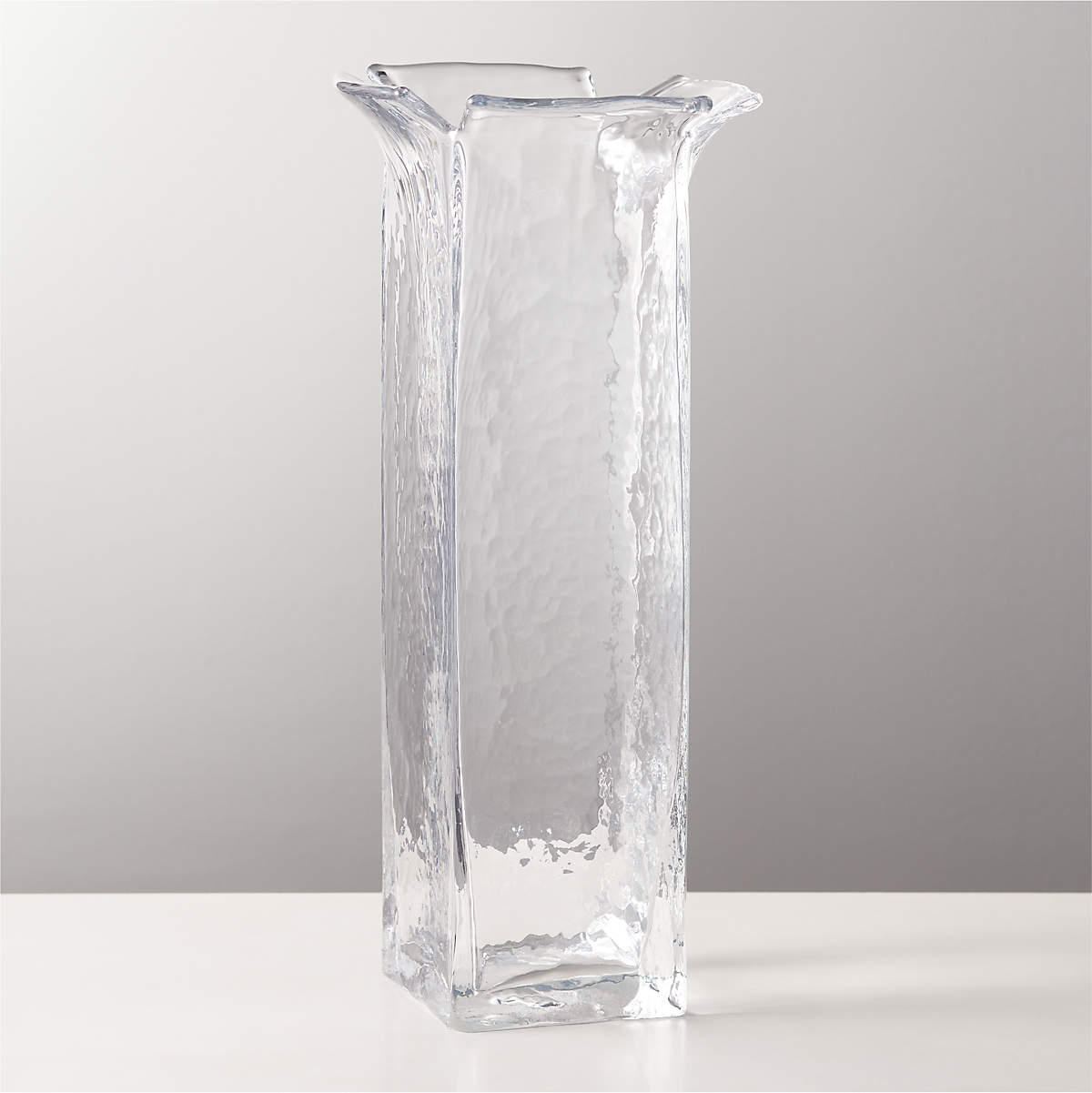Flare Clear Glass Vase + Reviews CB2