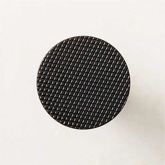 Nicolo Knurled Black Knob 0.75" + Reviews CB2 Canada