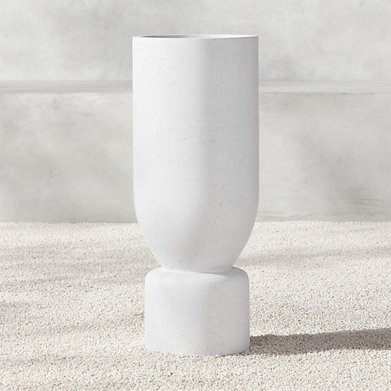 Flatform White Cement Indoor/Outdoor Planter Extra-Tall