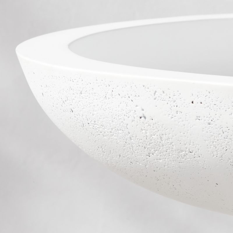 Flatform White Cement Birdbath - image 1 of 2