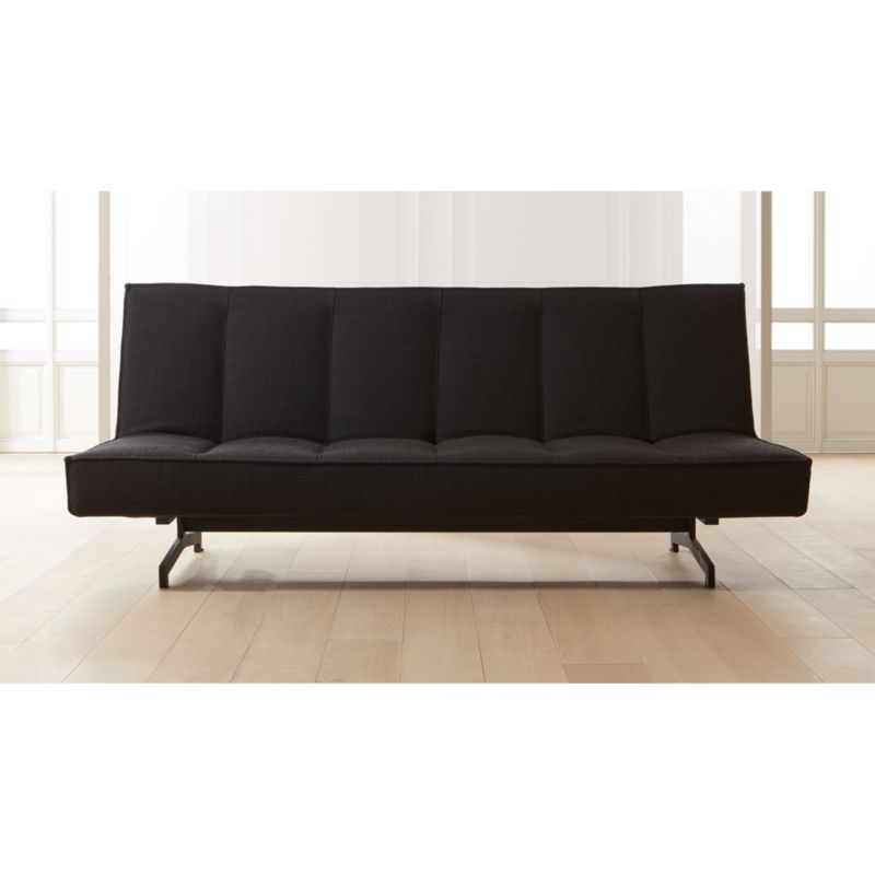 Flex Black Sleeper Sofa Reviews CB2   FlexSofaBlackSHF19 16x9