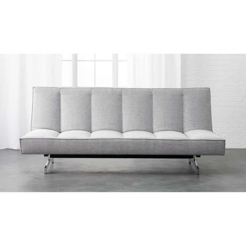 Flex Microgrid Grey Sleeper Sofa CB2