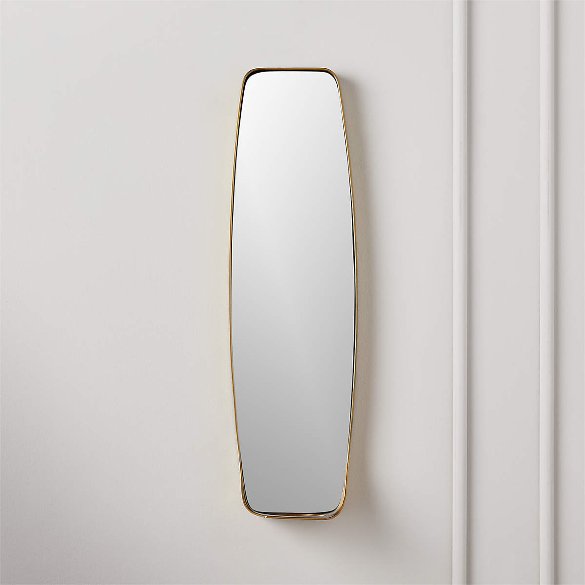 Fling Mirrored Brass Wall Sconce Modern Pillar Candle Holder + Reviews