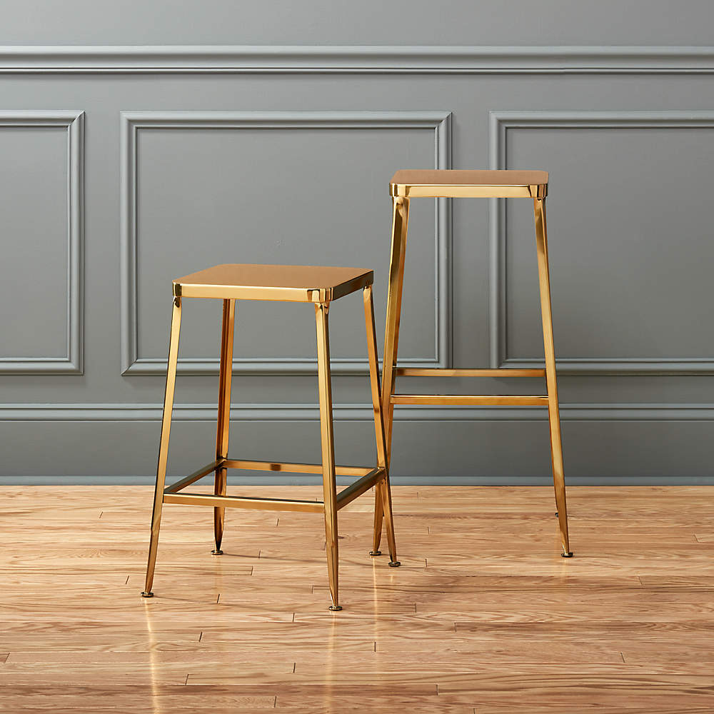 wood and metal hudson pub stool