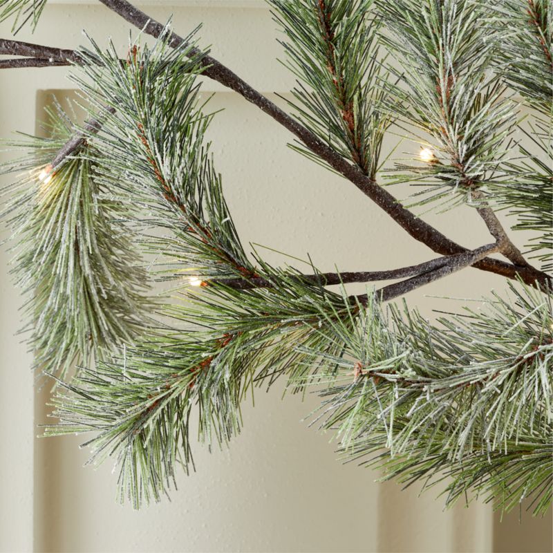 Flocked Pine LED Holiday Garland 84" - image 2 of 6