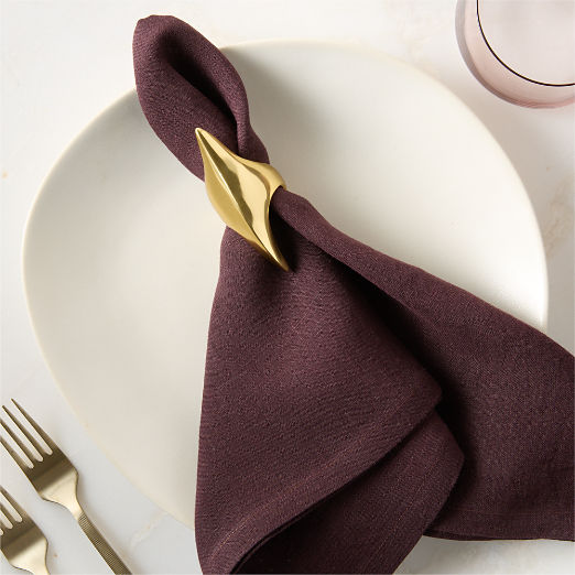 Florence Gold Napkin Rings Set of 6