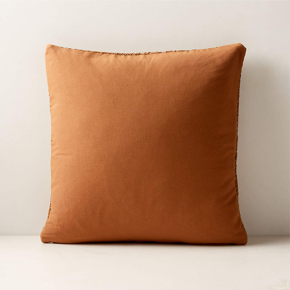 Leather best sale toss pillows