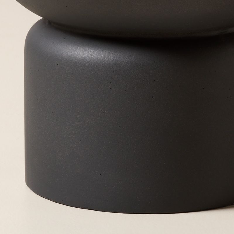 Flatform Dark Grey Cement Indoor/Outdoor Medium Planter 14.25" - image 1 of 4