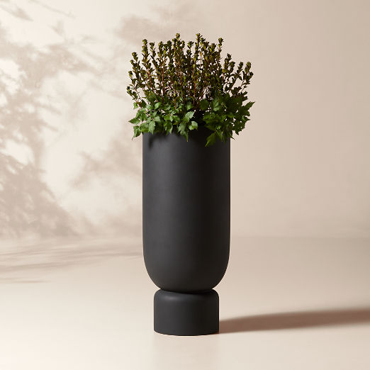 Flatform Dark Grey Cement Indoor/Outdoor XL Planter 40.25"H