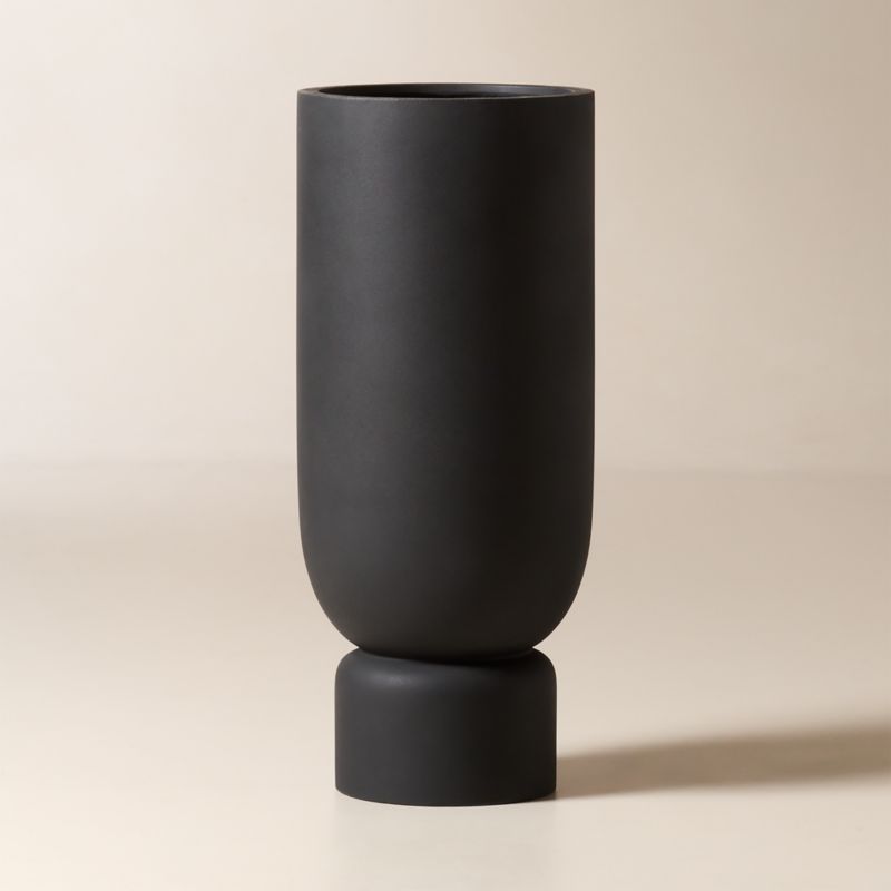 Flatform Dark Grey Cement Indoor/Outdoor XL Planter 40.25" - image 2 of 4