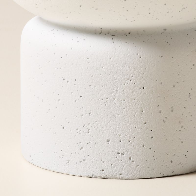 Flatform White Cement Indoor/Outdoor Medium Planter 14.25" - image 1 of 4
