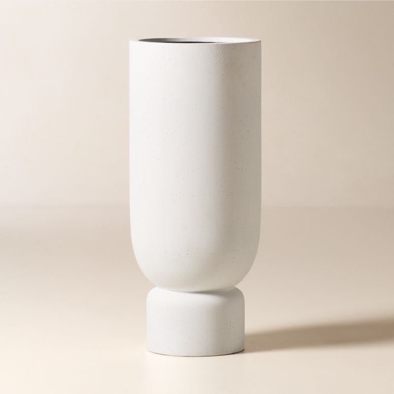 Flatform White Cement Indoor/Outdoor XL Planter 40.25" - image 2 of 4