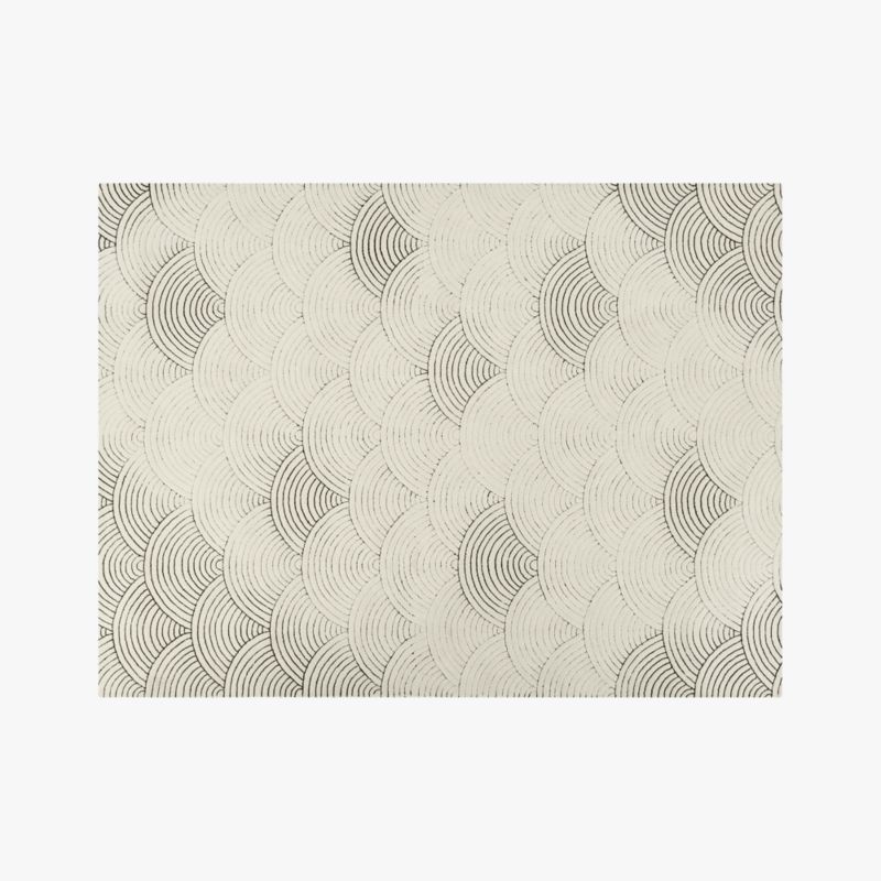 Graphic Rugs Cb2 Flutter Black And White Rug