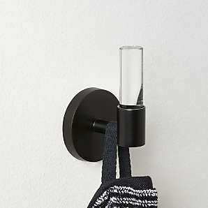 Robe Hook,Wall Hook, Black Metal Towel Hooks .Hangers Vintage Zinc