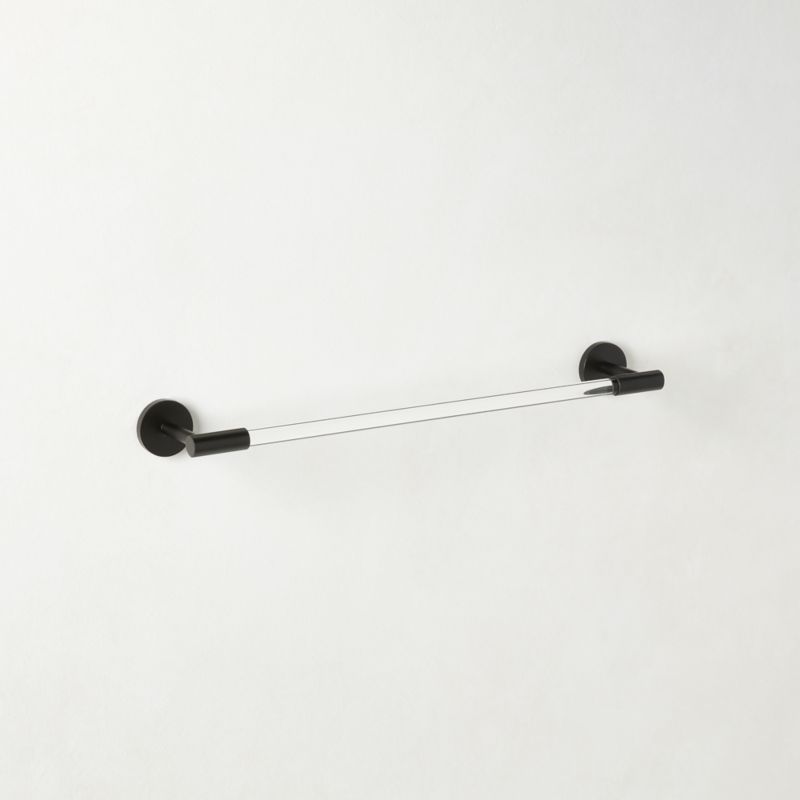 Blaine Modern Matte Black Towel Bars