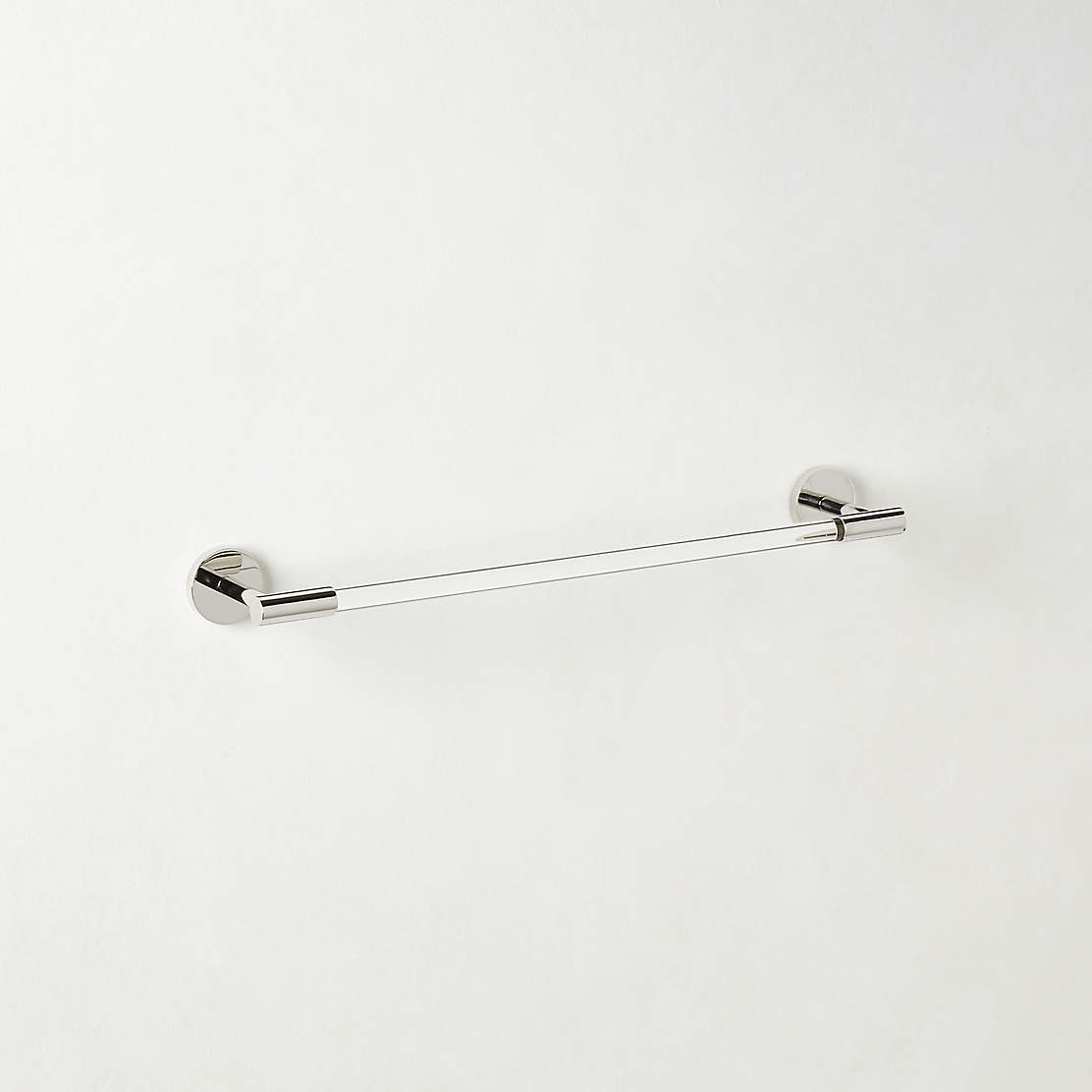 Boule Inspired Polished Nickel Towel Bar 18 Reviews CB2 Canada   Flynn Crystal And Polished Nickel Towel Bar 18 