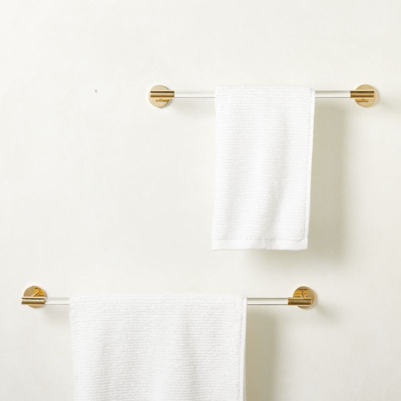 Flynn Modern Gold Towel Bar 18 Reviews CB2 Canada