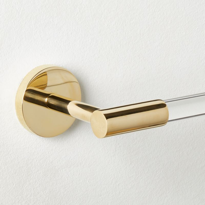 Modern brass towel bar sale