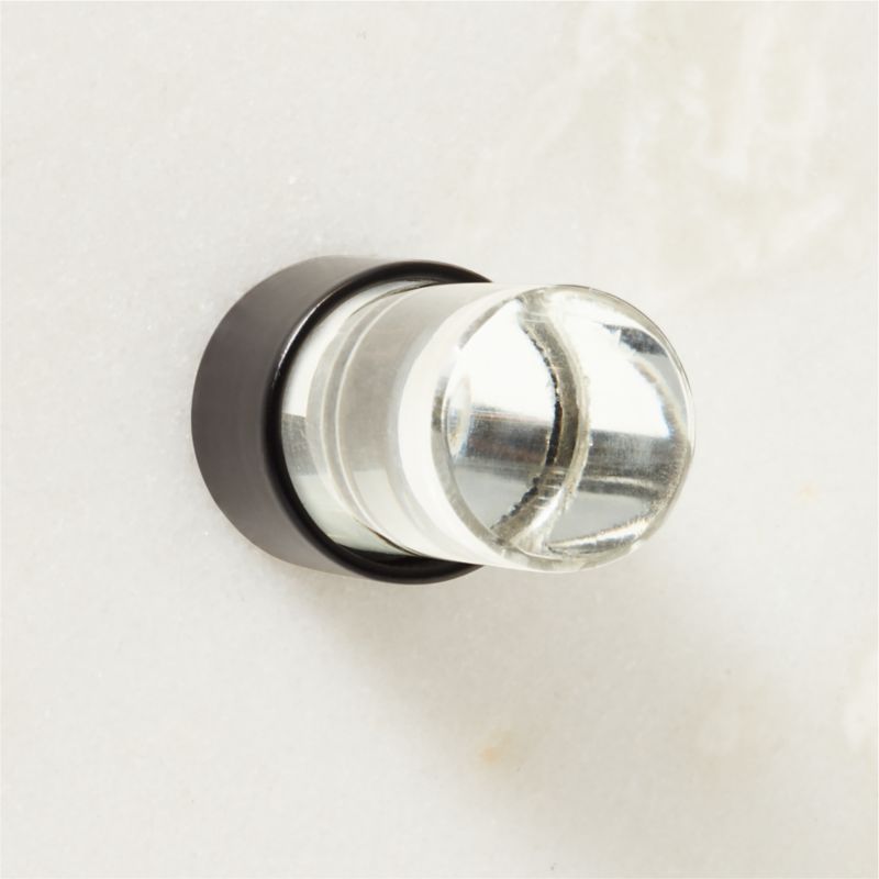 Flynn Crystal and Black Knob 0.75'' - image 0 of 5