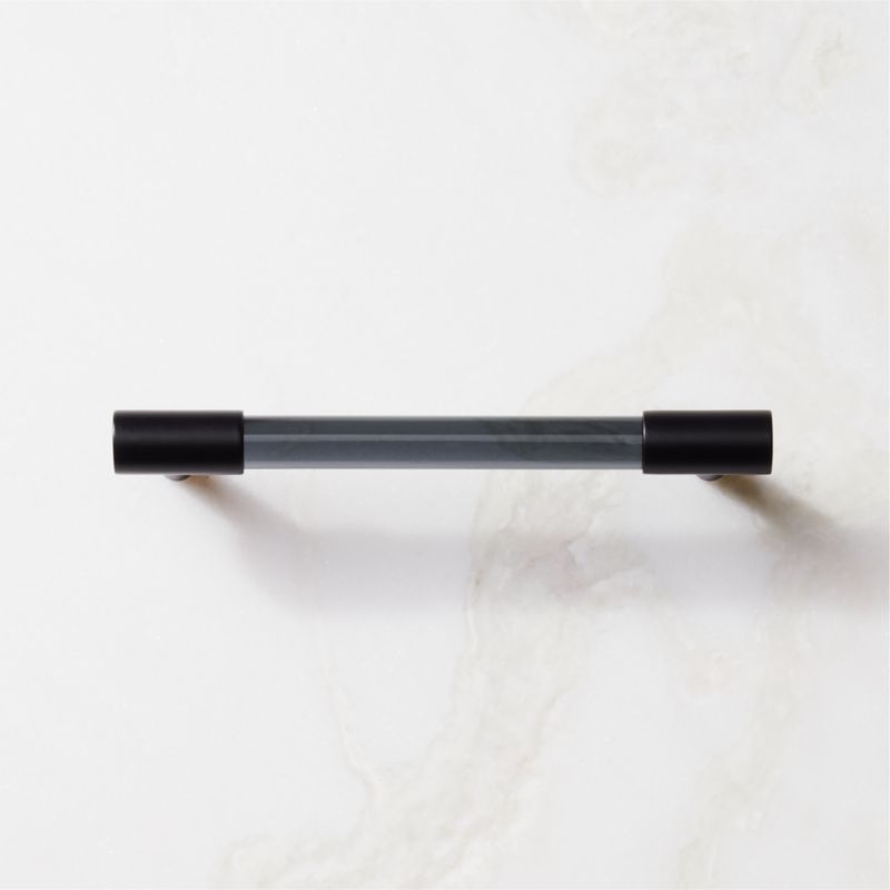 Viewing product image Flynn Matte Black and Smoked Crystal Handle 5" - image 1 of 6