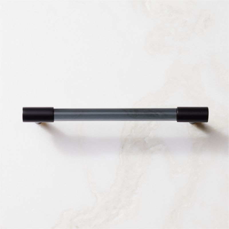 Viewing product image Flynn Matte Black and Smoked Crystal Handle 6" - image 1 of 6