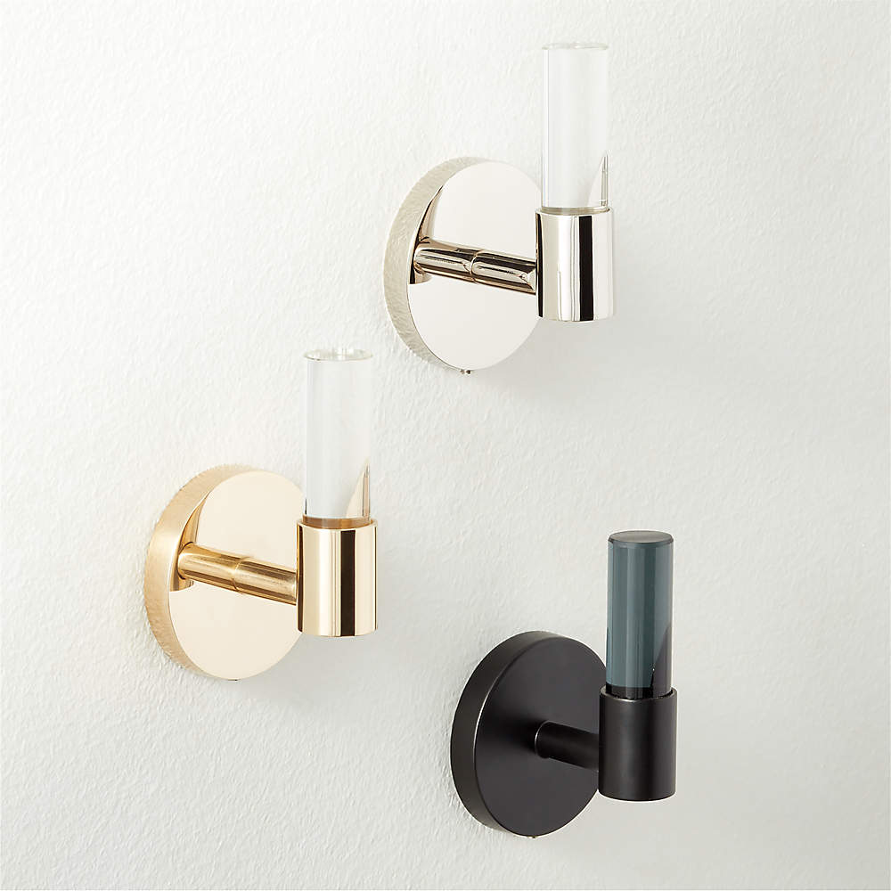 Valsan Kingston Collective Double Prong Robe Hook - Unlacquered Brass