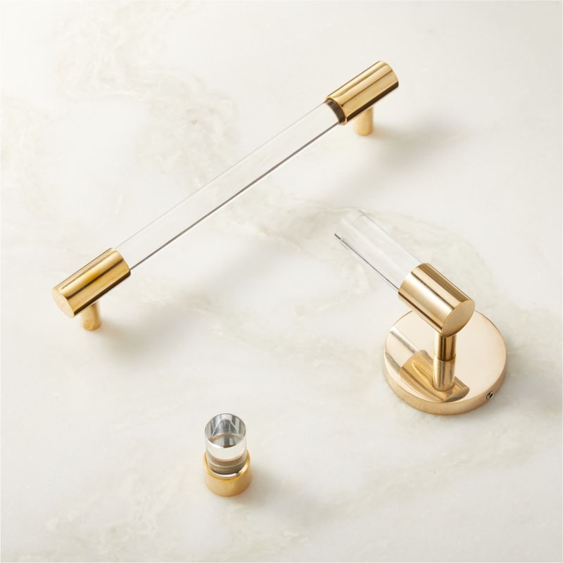 Nicolo Knurled Polished Unlacquered Brass Wall Hook