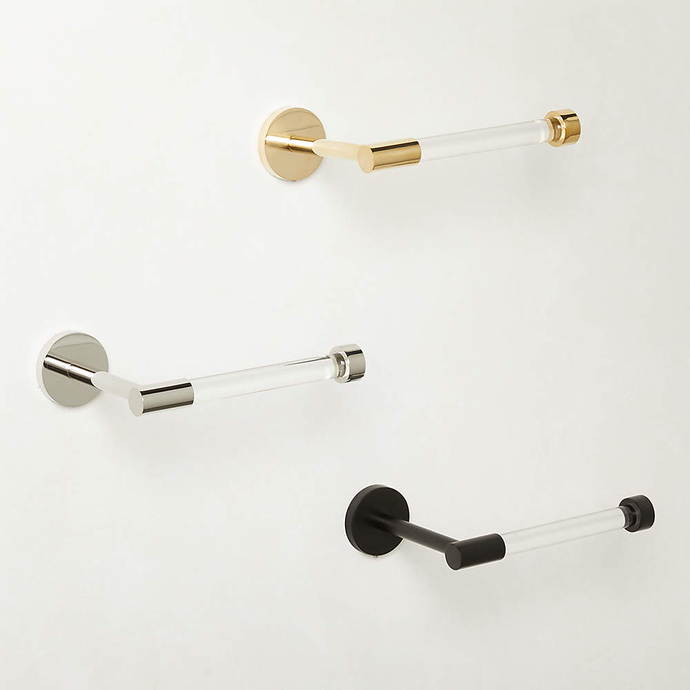 Toilet Roll Holder with Shelf & Anti-slip Mat - Brushed Brass