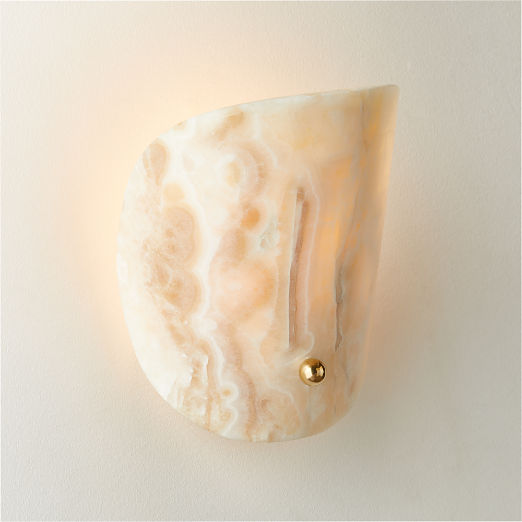 Fold Onyx Wall Sconce Light Short