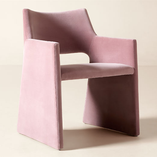 Foley Blush Pink Velvet Dining Chair