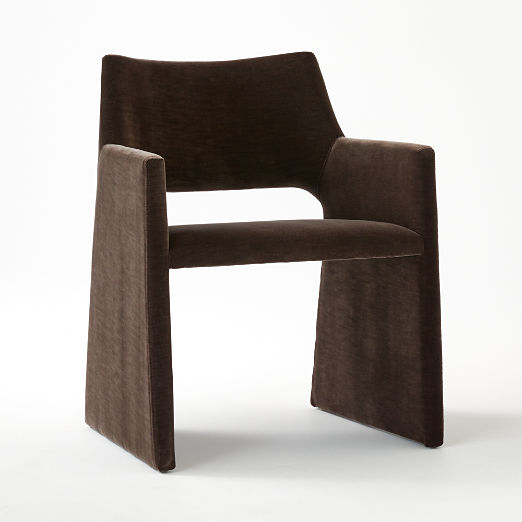 Foley Mink Velvet Dining Armchair