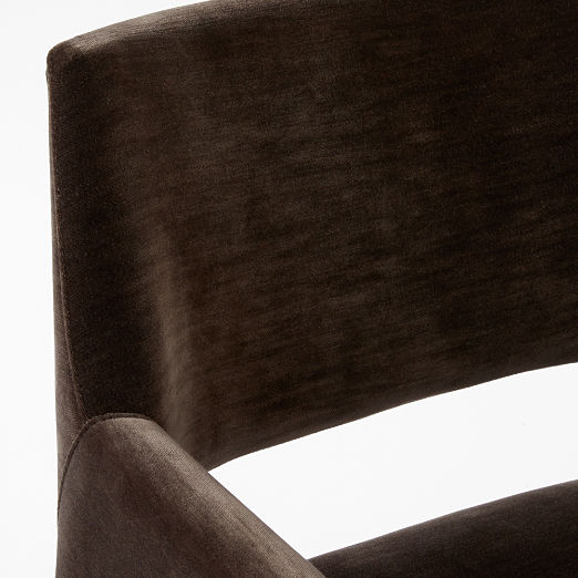 Foley Mink Velvet Dining Armchair