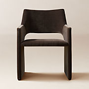 Segur Black Boucle Dining Armchair
