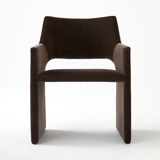 Foley Mink Velvet Dining Armchair