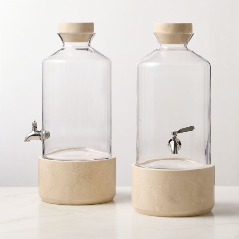 Fonte Marble and Glass Drink Dispenser - image 3 of 4