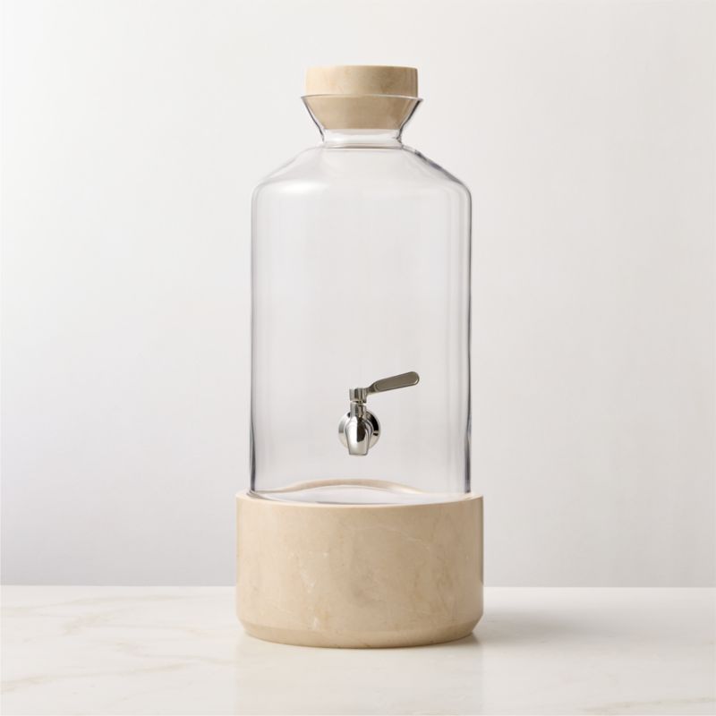 Fonte Marble and Glass Drink Dispenser - image 0 of 4