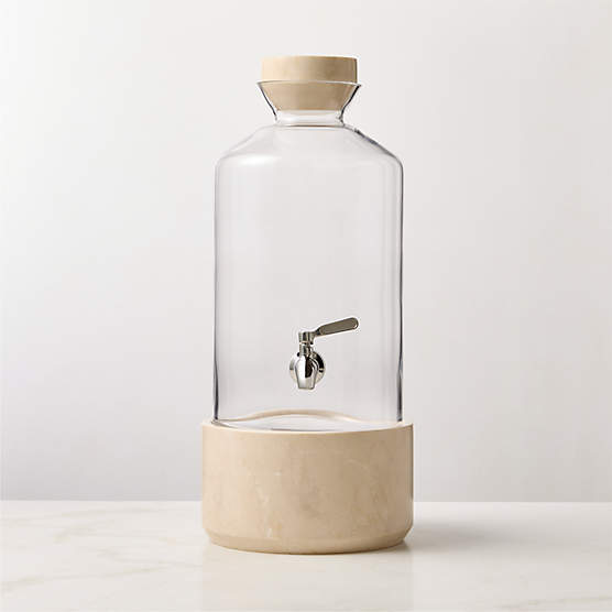 Fonte Marble and Glass Drink Dispenser