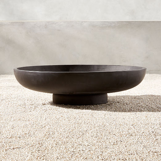 Form Black Cement Fire Pit