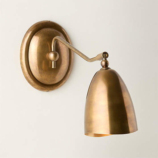 Forna Aged Brass Wall Sconce