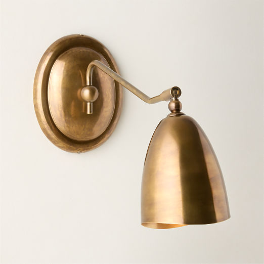 Forna Aged Brass Wall Sconce