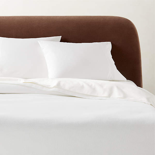 White cotton best sale bed throw