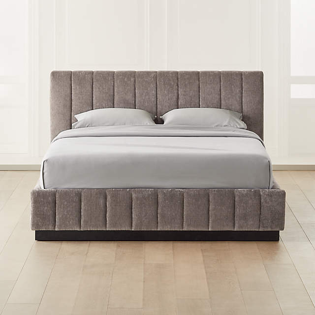 Grey queen outlet bed frame