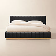 Facade Leather King Bed