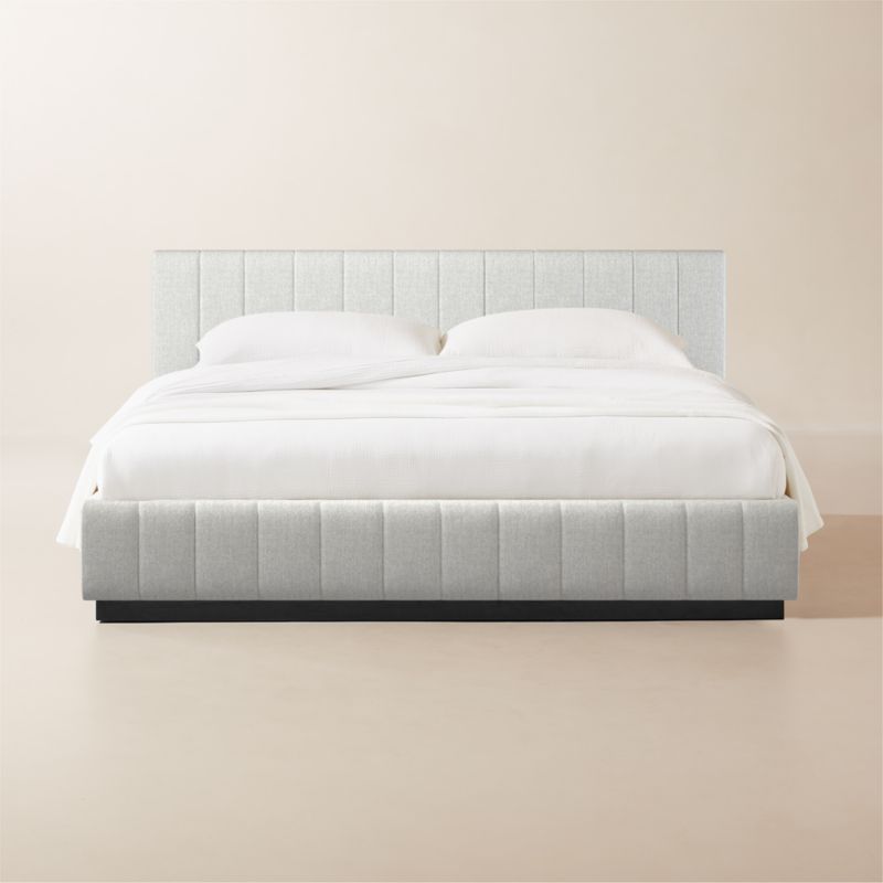 Forte Elliot Dove Black Base King Bed - image 0 of 2